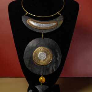 Heritage Echo Brass & Horn Totem Necklace