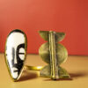 Tribal Twin Brass Statement Bangle