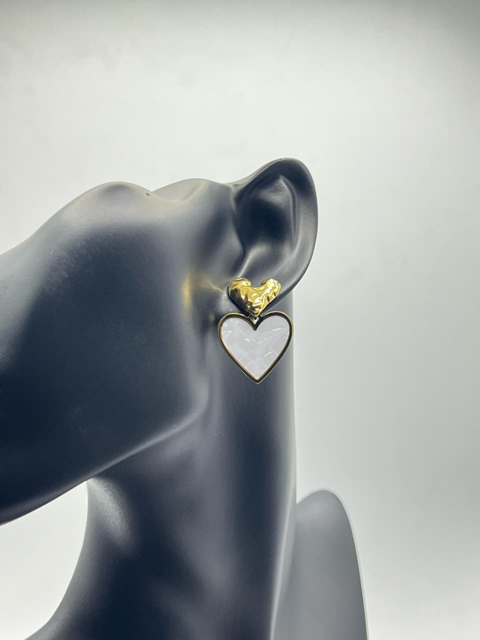 Golden Heartbeat Earrings